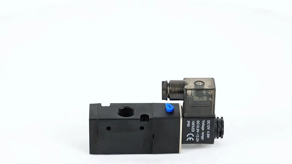 Brass Electric Solenoid Valve for Water Air (12V, N/C, IP65)