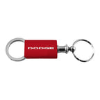 Red Anodized Aluminum Valet Keychain - Officially Licensed for Dodge