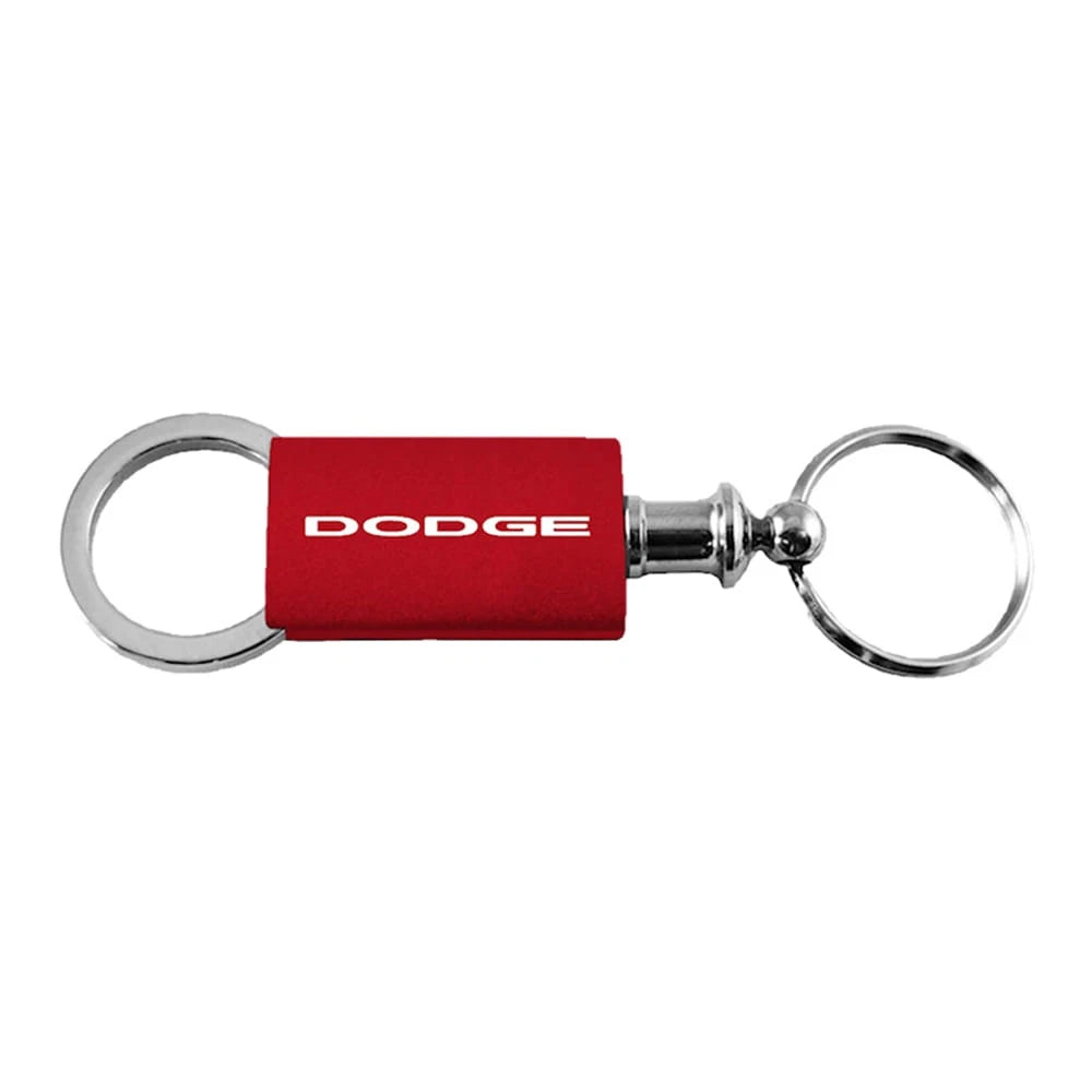 Red Anodized Aluminum Valet Keychain - Officially Licensed for Dodge