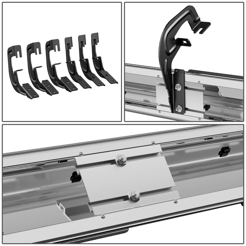 Set of 2 Running Board Step Bars for Silverado Sierra 1500 2500HD (2007–2019)