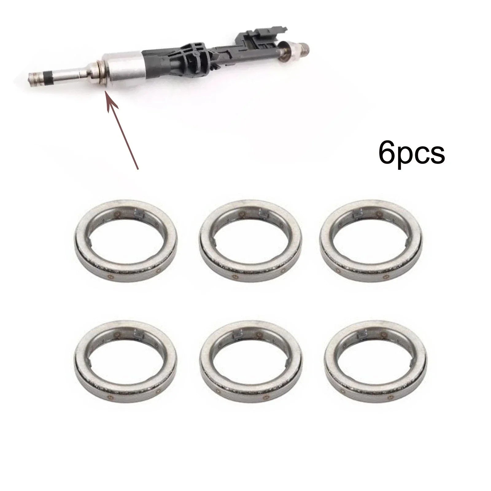 6 x Fuel Injector Seal Rings for BMW