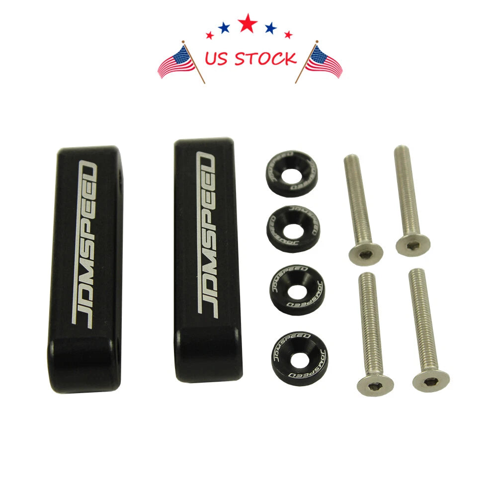 Set of 4 JDM Hood Spacer Risers for Honda Civic CRX, Acura Integra (88–01)