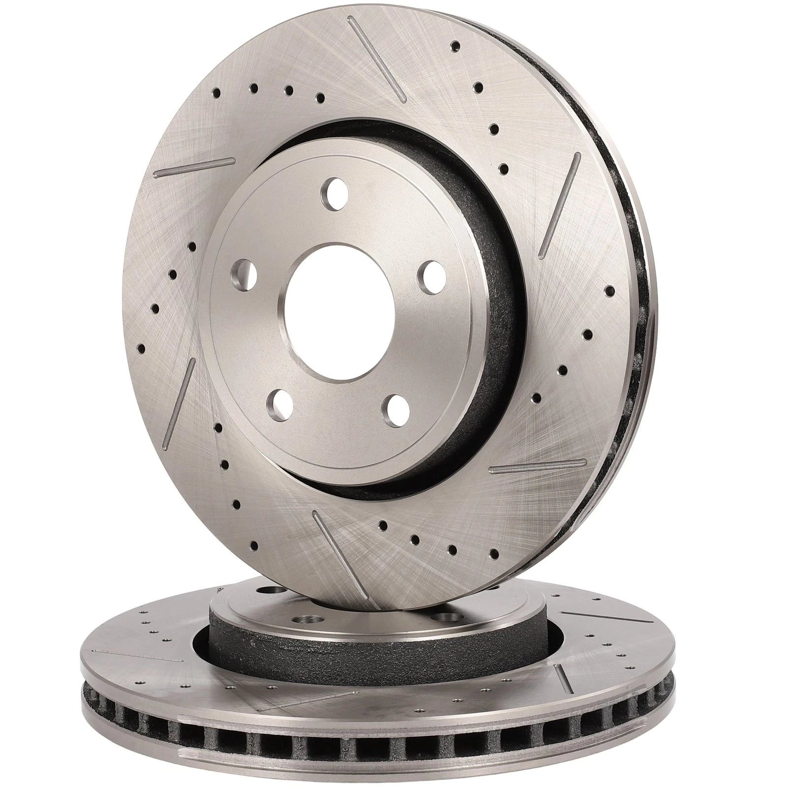 Front Drilled Slotted Brake Rotors for Dodge Durango Jeep Grand Cherokee (2000–2021)