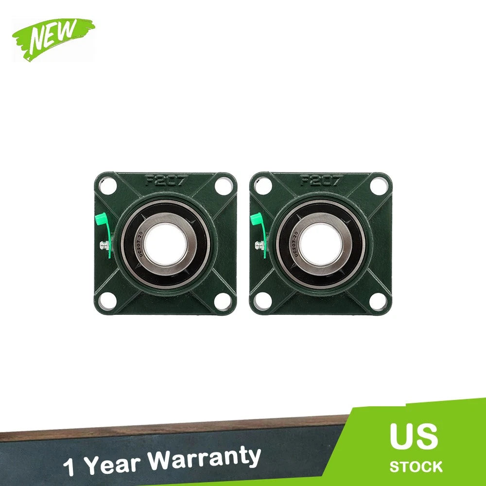 2 Pack Flange Pillow Block Bearing