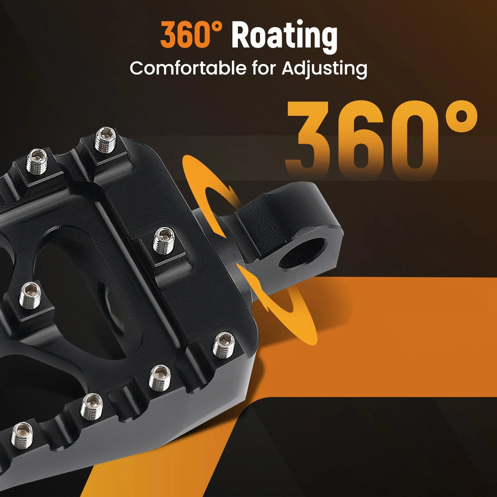 CNC Wide Foot Pegs for Harley Dyna (1993–2017) & Sportster 883 (2009–2017)