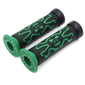 7/8" Green Skull Cross Bone Hand Grips for KTM 125 D (Year Not Specified)