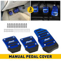 Set of 2 Non-Slip Brake Gas Pedal Covers for Universal Fit