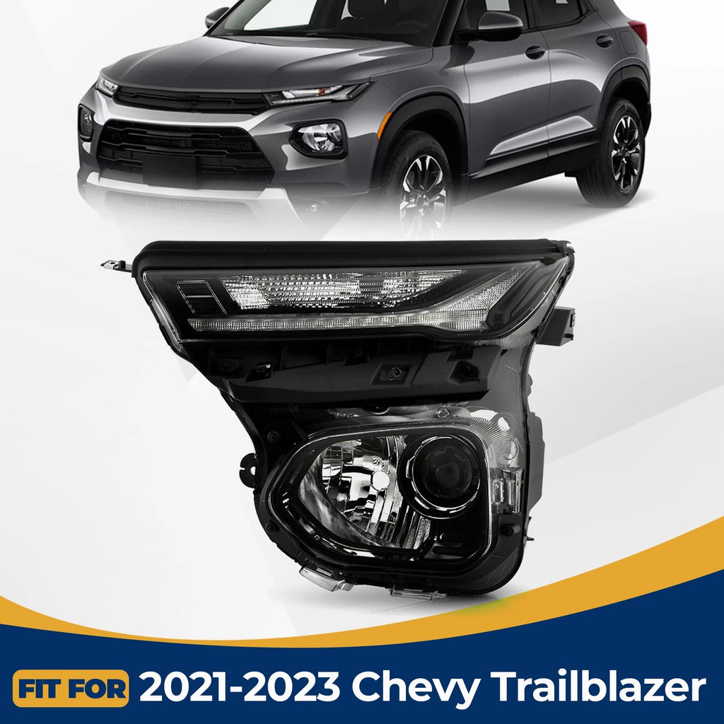 Halogen Projector Headlight Driver Left for Chevy Trailblazer (2021–2023)
