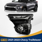 Halogen Projector Headlight Driver Left for Chevy Trailblazer (2021–2023)