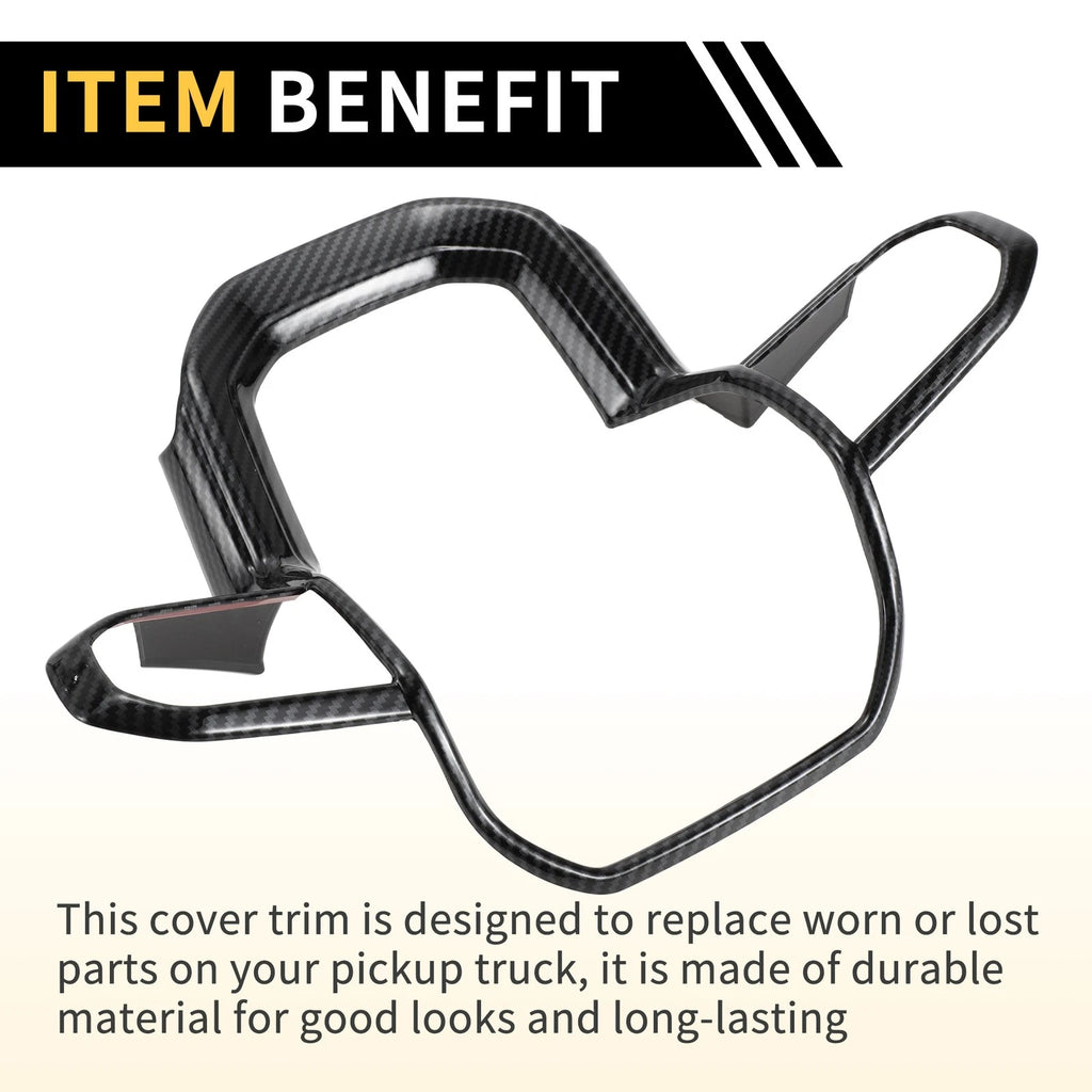 Steering Wheel Cover Trim for Chevy Colorado (2023–2024) Carbon Fiber