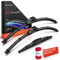 Set of 3 Wiper Blades for Jeep Patriot (2007–2016)