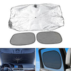 3 x S Size Front Window Sun Shade Visor Cover for Car Windshield Umbrella
