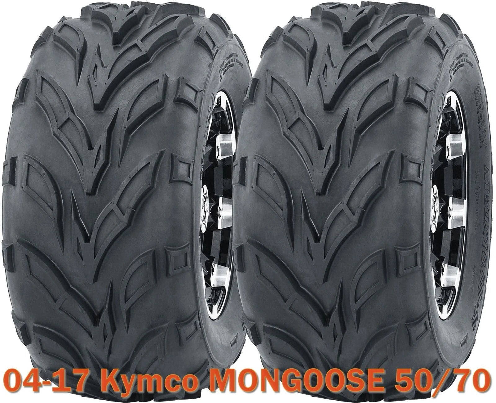 Set of 2 WANDA 16x8-7 ATV Tires for Kymco Mongoose 50/70 (2004–2017)