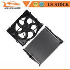 Radiator and Cooling Fan Assembly for BMW 128i (2008–2013)