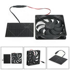 3W Solar Panel Fan for Greenhouse Pet Dog Chicken House
