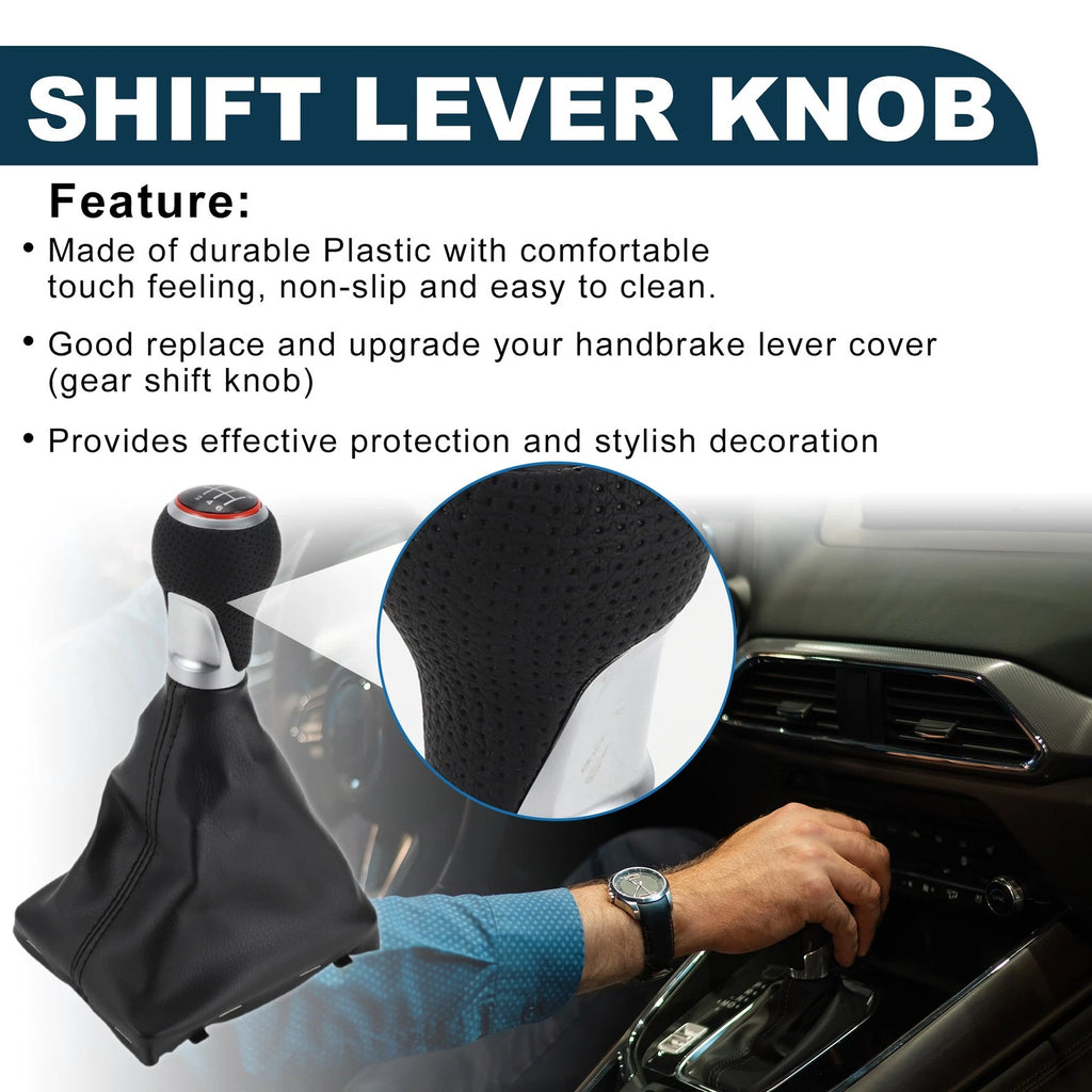 6 Speed Manual Shift Knob with Boot Cover No. 8K0863278H for Audi A5 (2008–2017)