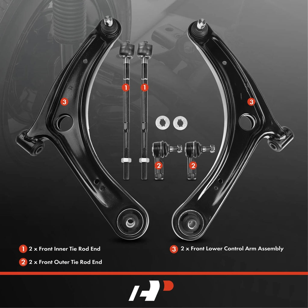 6x Front Lower Control Arm Ball Joints for Mitsubishi Outlander (2003-2023)