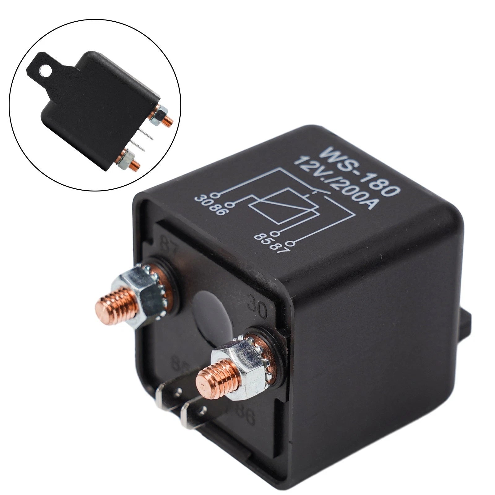 12V Isolator Relay 4Pin for Dual Battery Accessories Over 200A