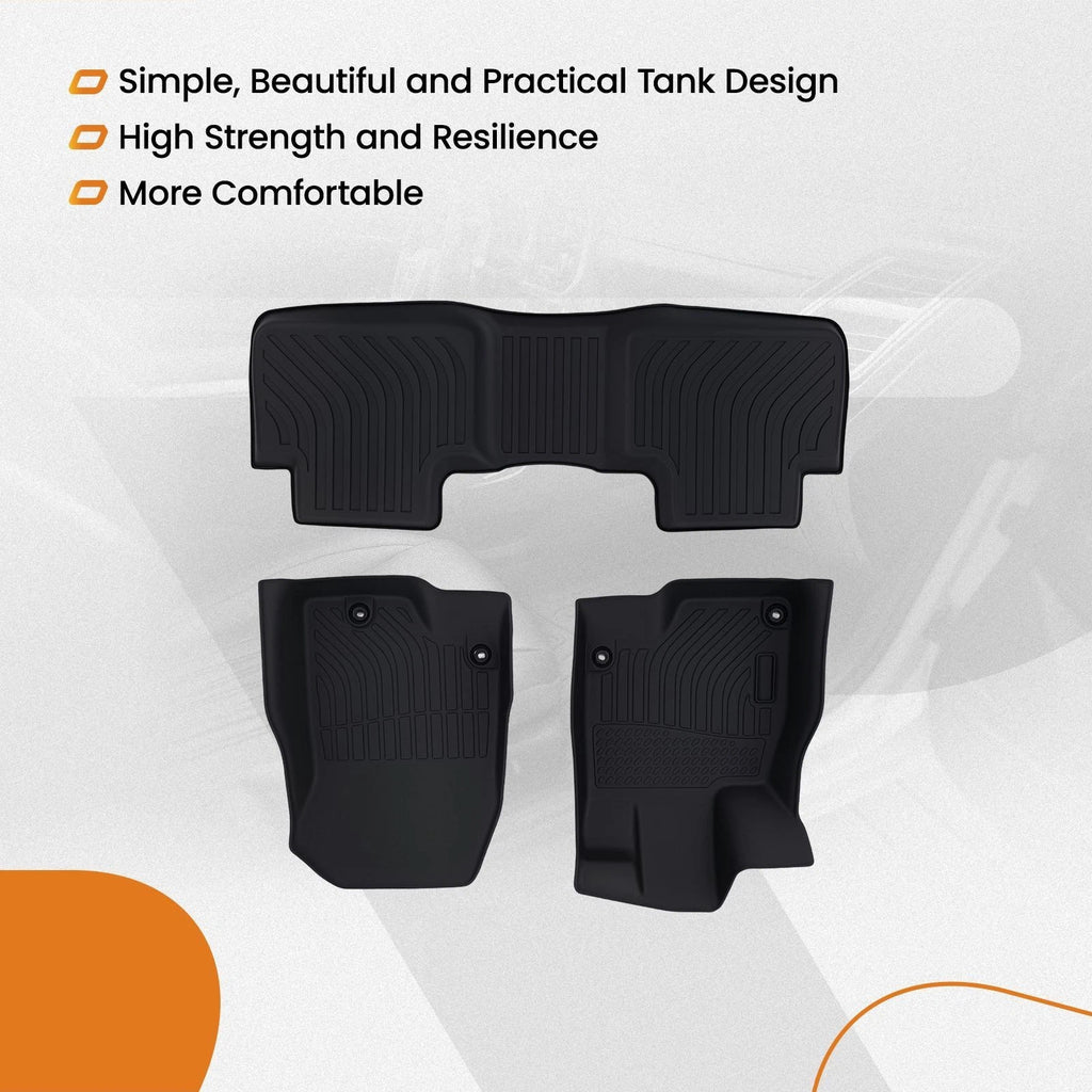 Set of 4 Floor Mats Liner for Acura RDX (2019–2025) TPE Rubber Heavy Duty