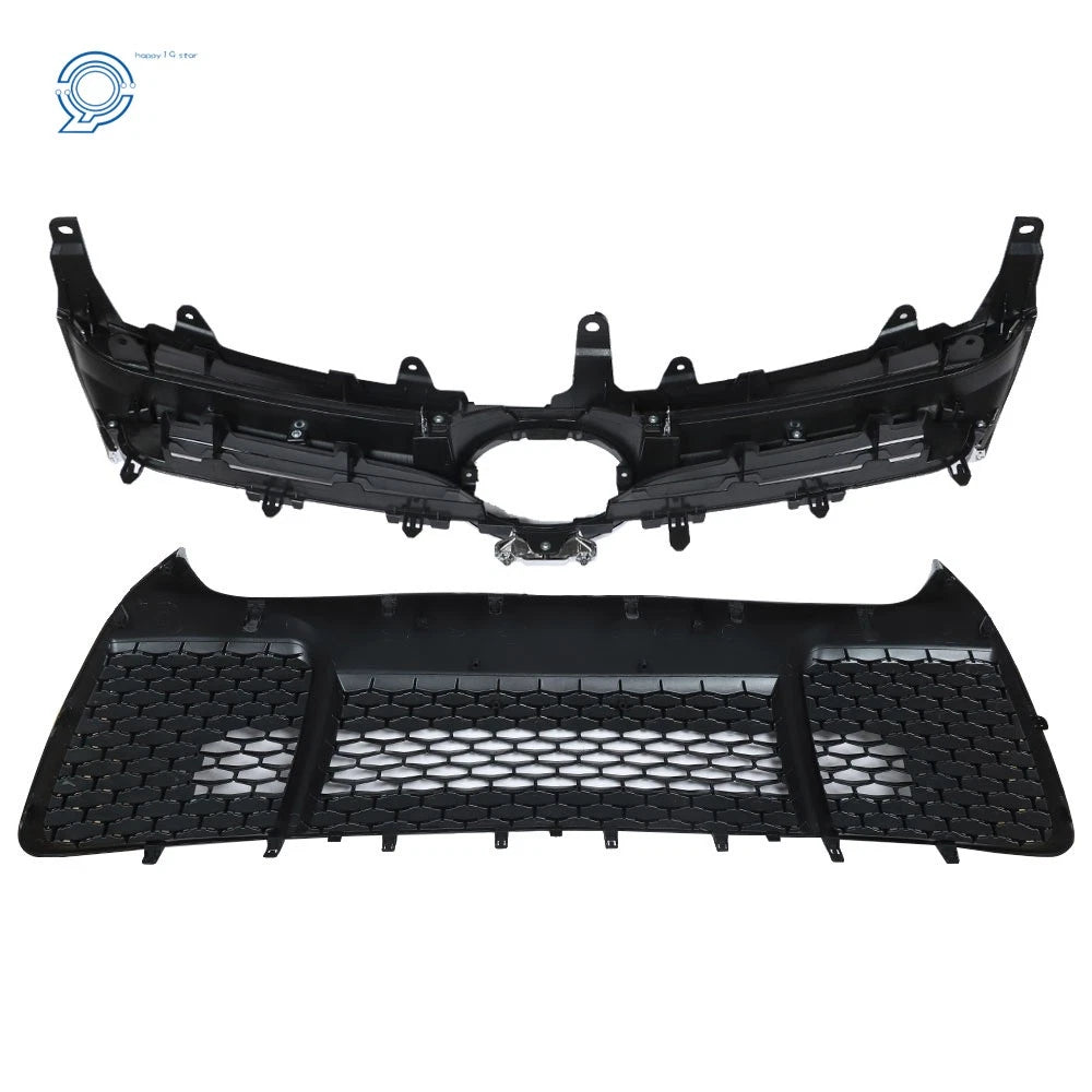 Upper & Lower Bumper Grill for Toyota Camry SE (2015–2017) Chrome 2pcs