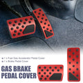 Set of 2 Brake Pedal Pads for Jeep Wrangler 2011–2021 Red