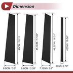 8 Pcs Door Pillar Window Trim for Ford Edge (2007–2014) Black