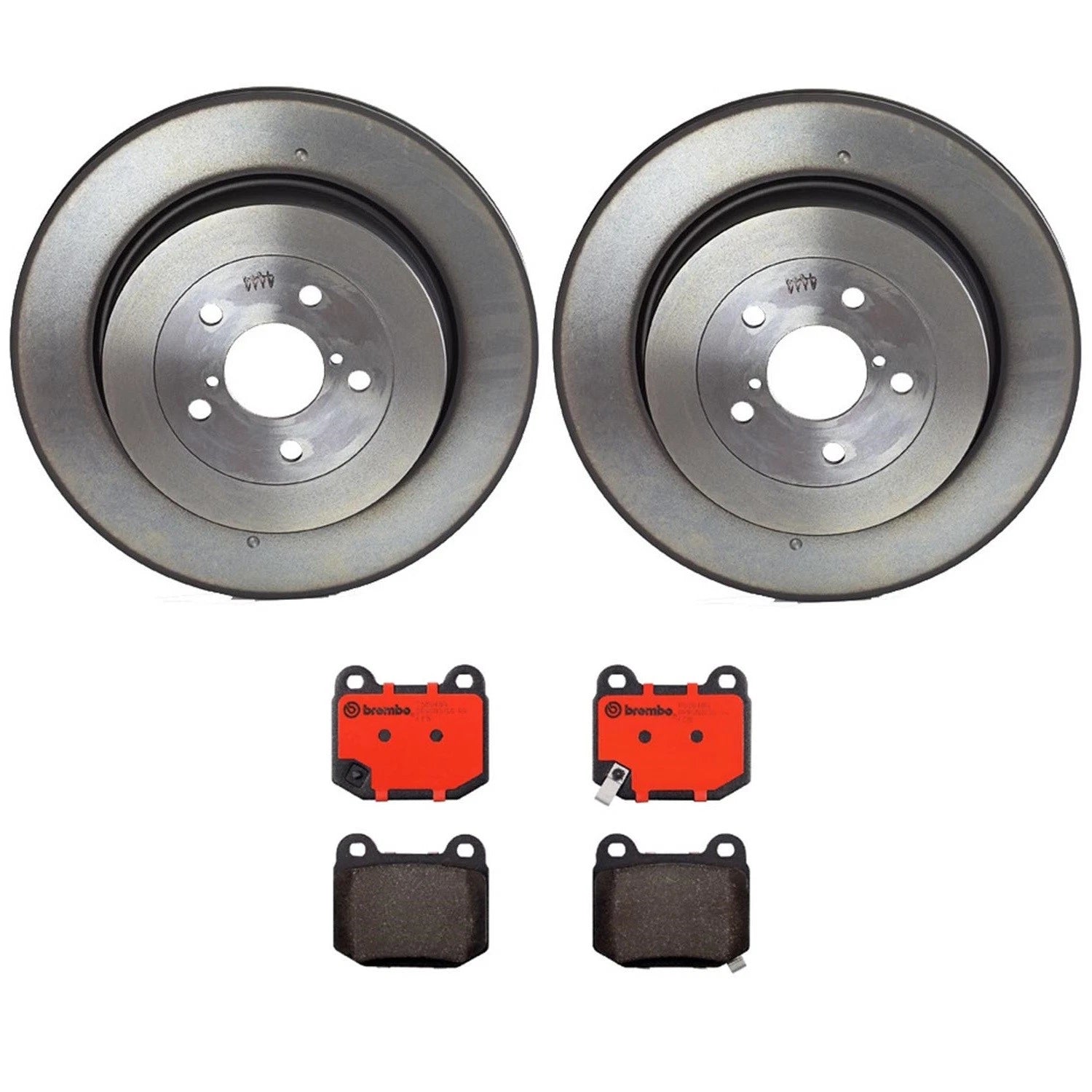 Brembo Rear Brake Kit Ceramic Pads & Disc Rotors for Subaru Impreza WRX STI (2004)