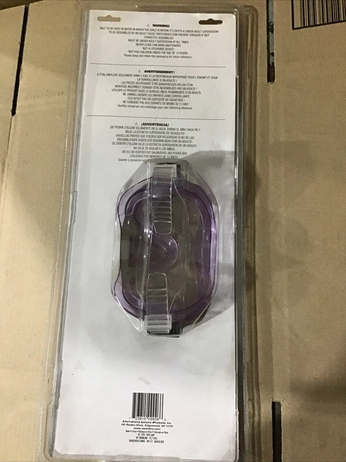 Snorkel Mask & Set for Solstice Swimline 9926 (New Old Stock)