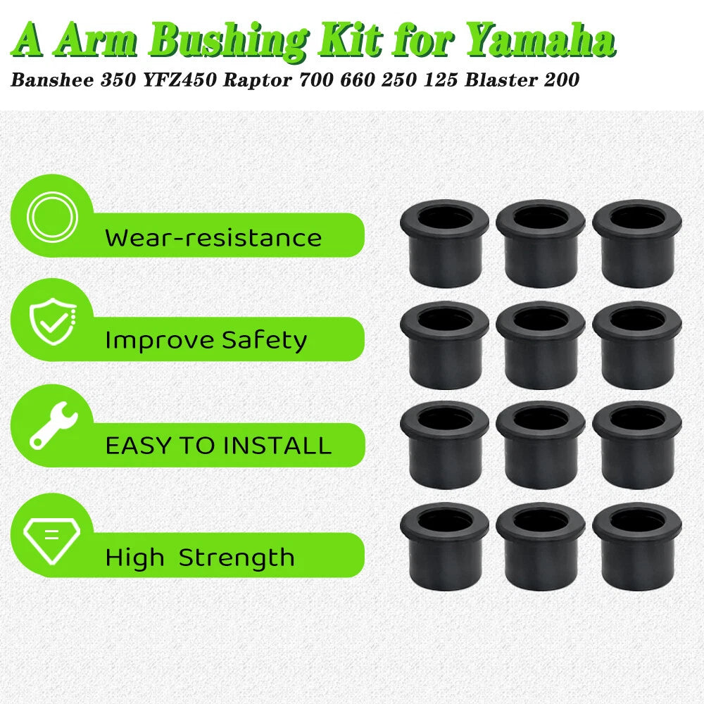 Set of 12 A Arm Bushings for Yamaha YFS200 Blaster (1988–2006)