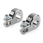 1.5" Chrome Highway Foot Pegs for Harley Touring Road King (2009-2023)