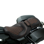 Gel Seats for Harley CVO Road Glide (2009–2023) - Black/Orange