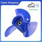 13.25 x 17 Custom Blue Propeller for Yamaha Outboard (50-130HP)