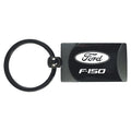 Gun Metal Two-Tone Rectangular Keychain - Officially Licensed for Ford F-150