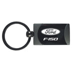 Gun Metal Two-Tone Rectangular Keychain - Officially Licensed for Ford F-150