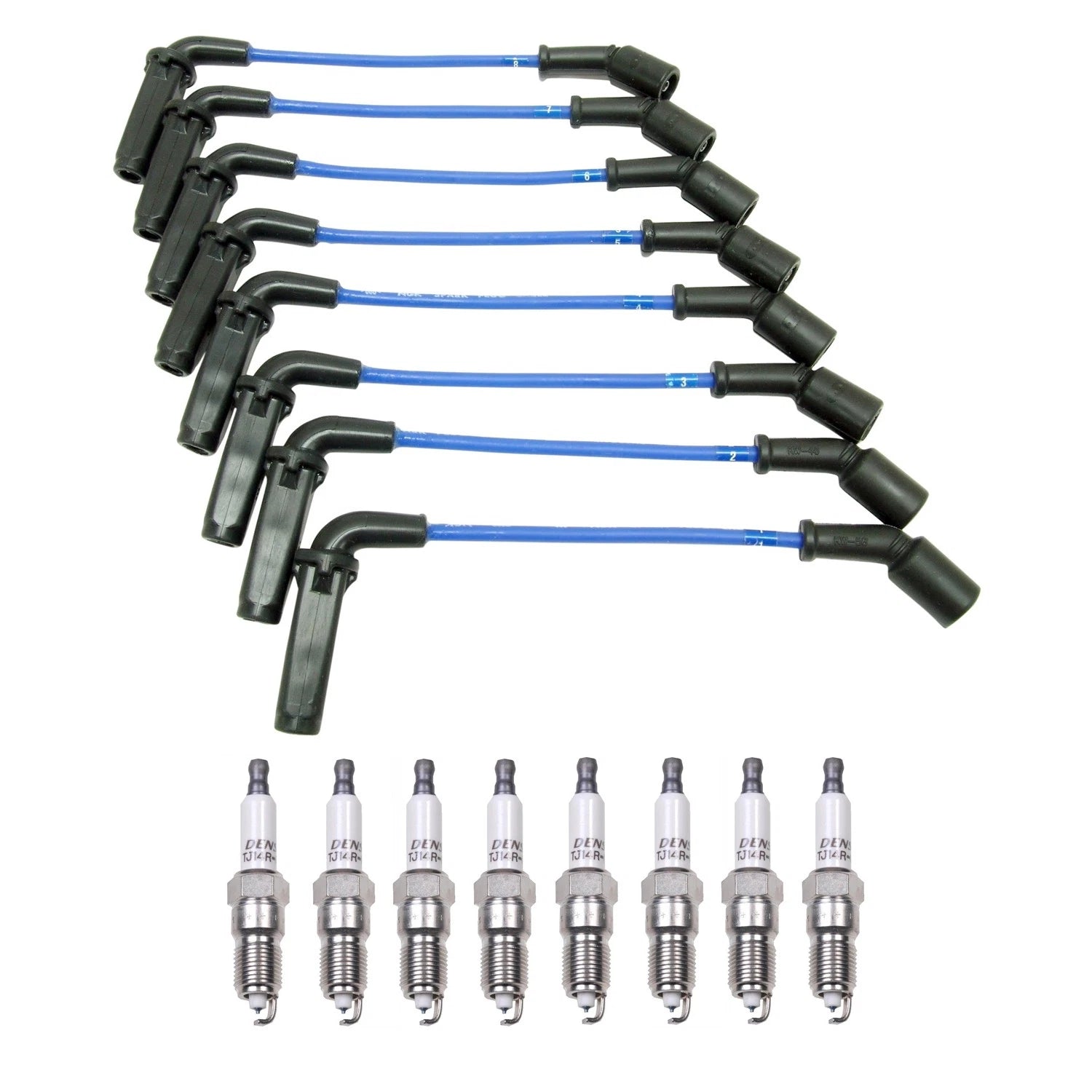 NGK 7mm Wire Set & Denso Platinum Spark Plug Kit for Avalanche 2500 (2001–2006)