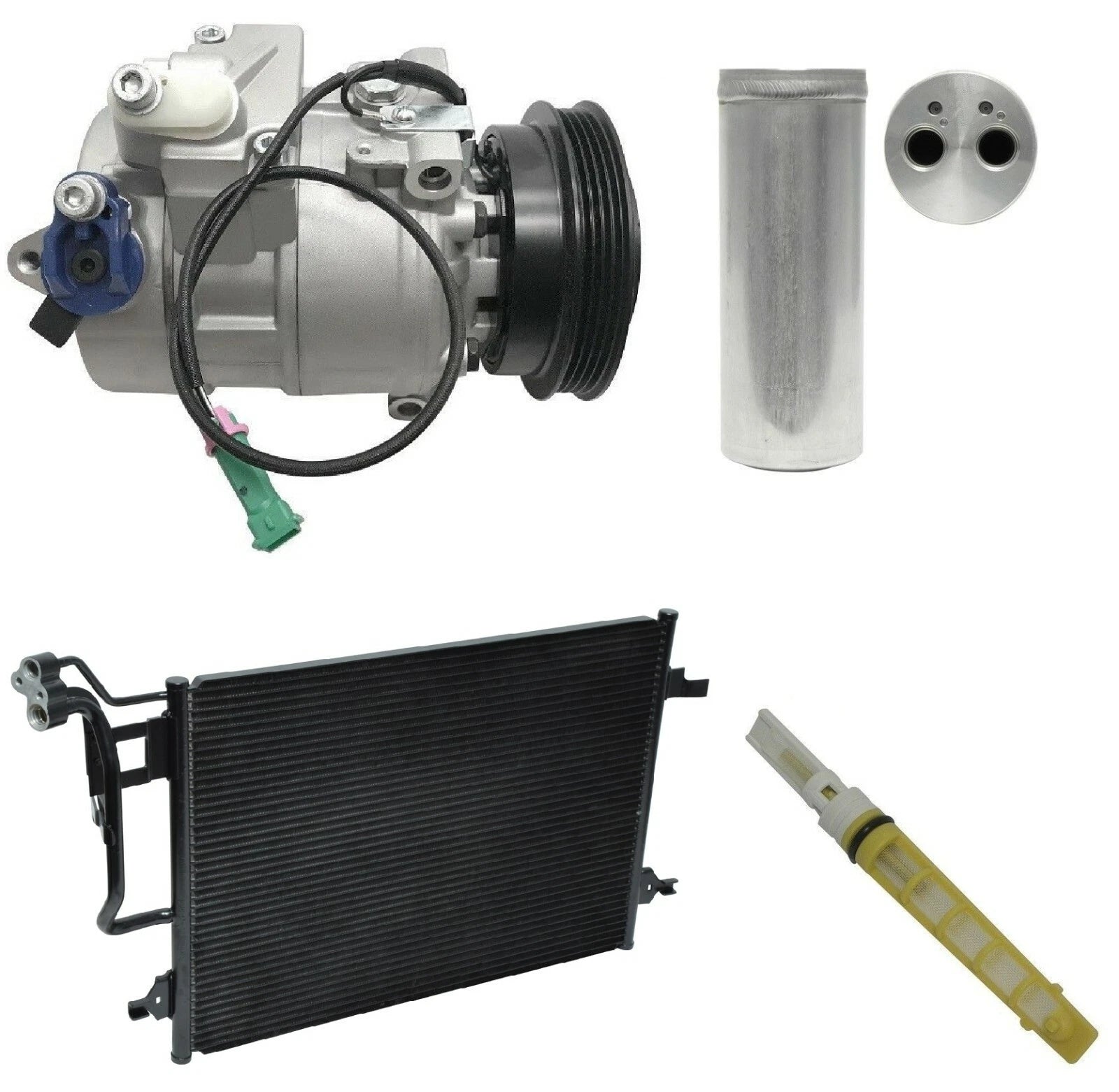 AC Compressor Kit with Condenser for Volkswagen Passat 2.0L (2005–2005)