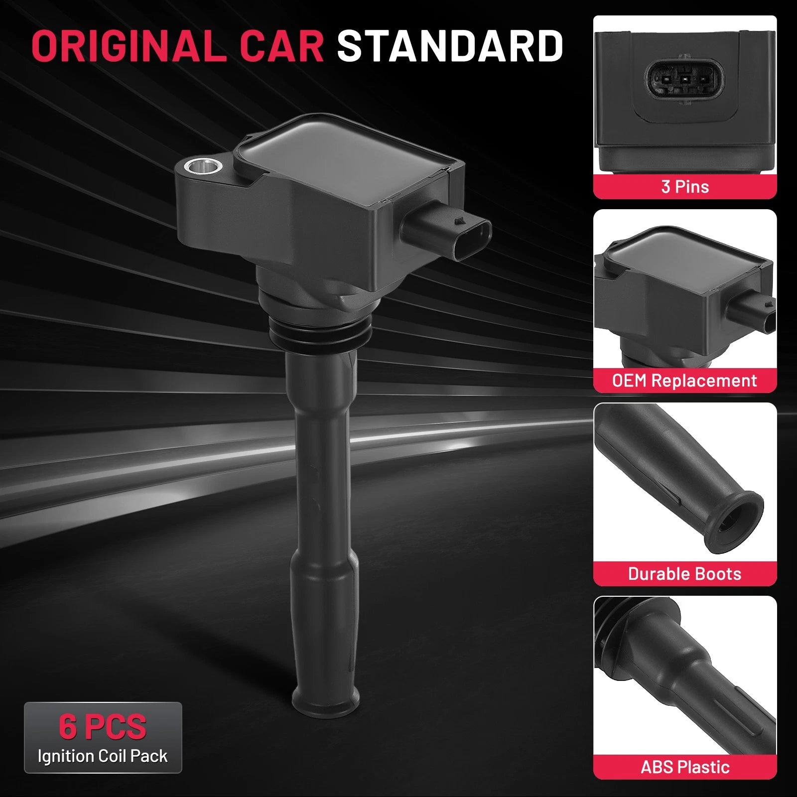 Ignition Coil Pack for Ford F-150 2.7L V6 (2018-2023)
