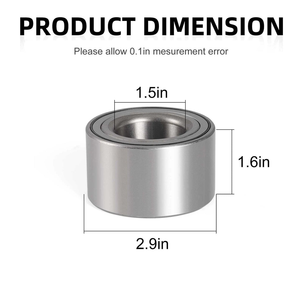 2Pcs Rear Wheel Bearing w/ Circlip for Kawasaki Teryx Teryx4 1000 (2020–2024)