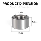 2Pcs Rear Wheel Bearing w/ Circlip for Kawasaki Teryx Teryx4 1000 (2020–2024)
