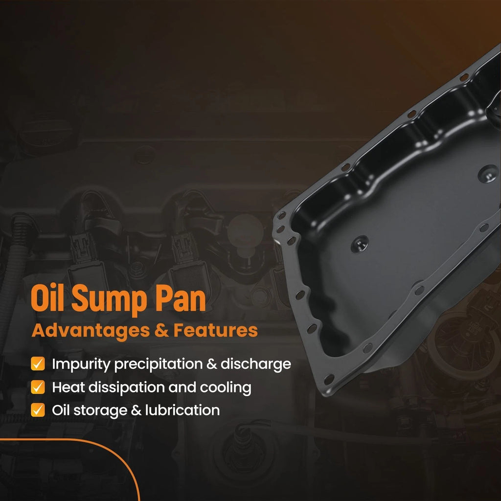 Transmission Oil Pan for Nissan Rogue L4 2.5L (2014–2016) 31390X480C Steel