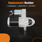 Starter Motor for Dodge Dart 2.0L 2.4L L4 (2013–2016) 1.4KW 12V CW 10T