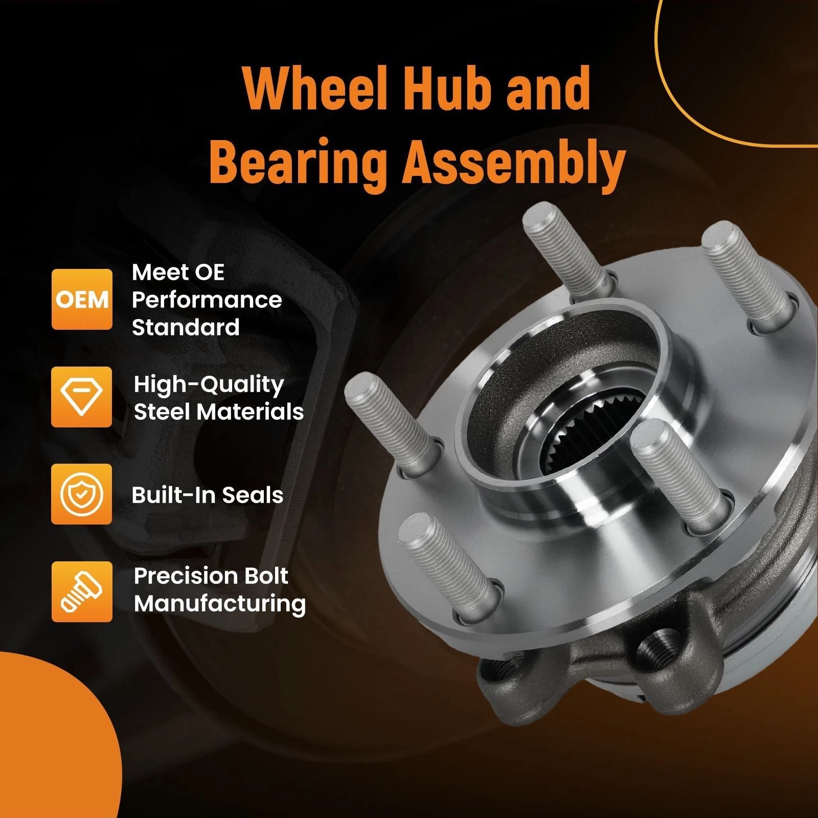 Front Wheel Hub Assembly for Nissan Murano (2003-2021)
