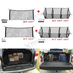 Stretchable Double-Layer Trunk Cargo Net Organizer for Universal Fit (—)