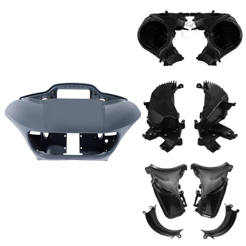 Fairings Speaker Glove Box Air Duct for Harley Road Glide (2015–2023) Gunship Gray