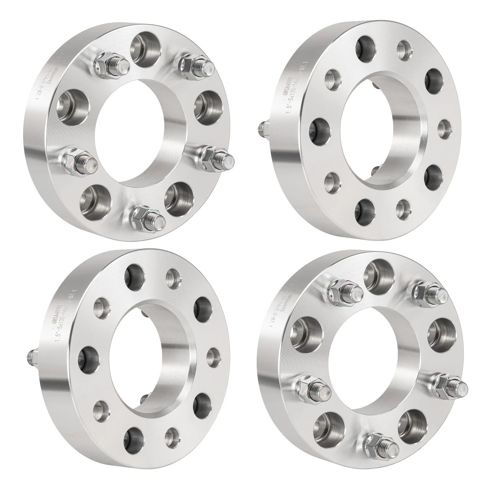 1.5" Wheel Spacers for 2002–2004 Ford F-150 (5x135, 87.1mm, M14x2)