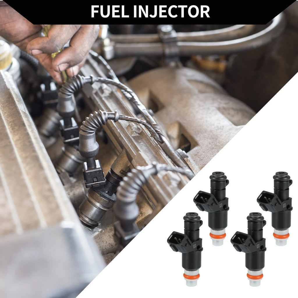 Set of 4 Fuel Injectors for Honda Civic (2006–2011) 1.8L No.16450-RNA-A01