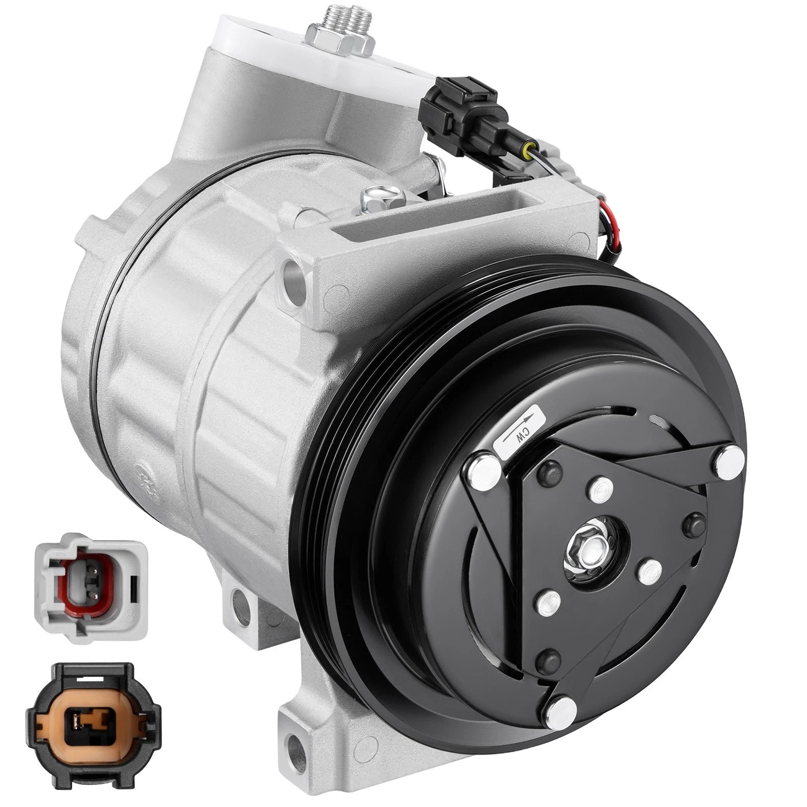 A/C Compressor w/ Clutch 4-Groove Pulley for Infiniti M35 (2006–2008)