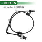 ABS Wheel Speed Sensor No. 57450TGGA01 for Honda Civic (2016–2021)