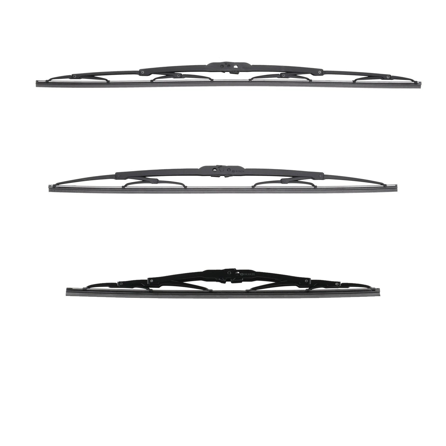 3X Bosch MicroEdge Windshield Wiper Blade Kit for (24", 21", 16")