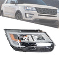 Passenger Side Headlight with LED DRL Chrome Housing for Ford Explorer (2016â2019)